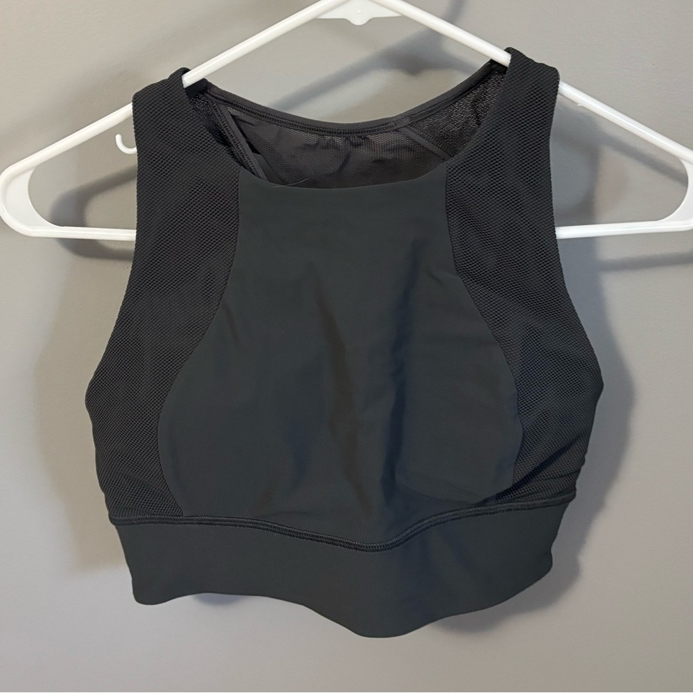 Lululemon Charcoal Grey Cropped tank top/ bra
